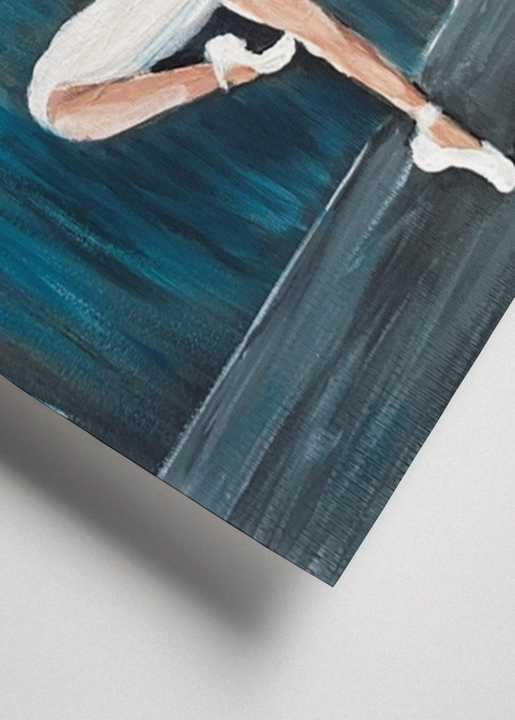 Balerina hattyúk tava festmény