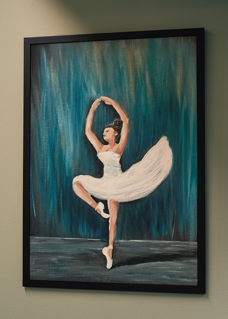 Balerina hattyúk tava festmény