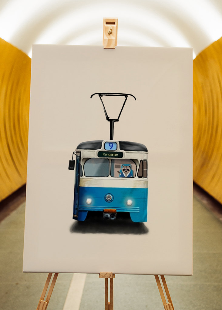 Tram 9: Der Waschbär