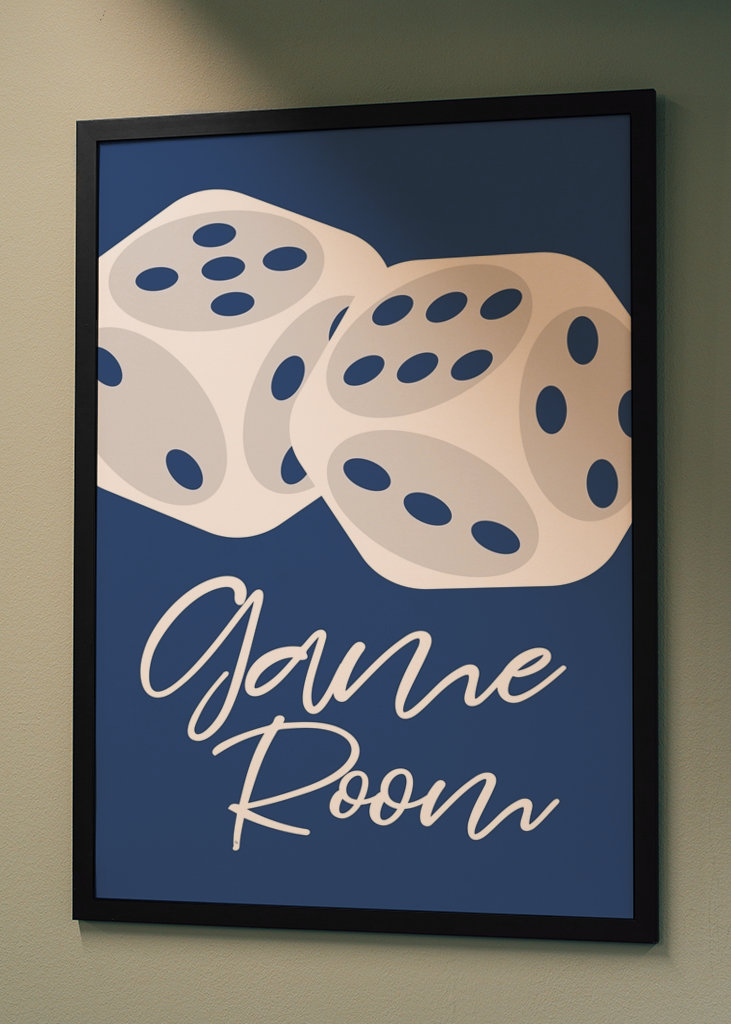 Blaue Spielzimmer-Würfel