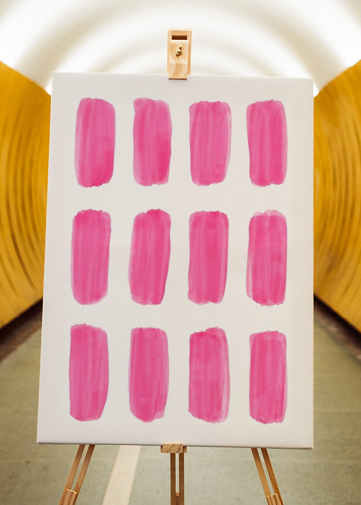 Pink Watercolour strokes