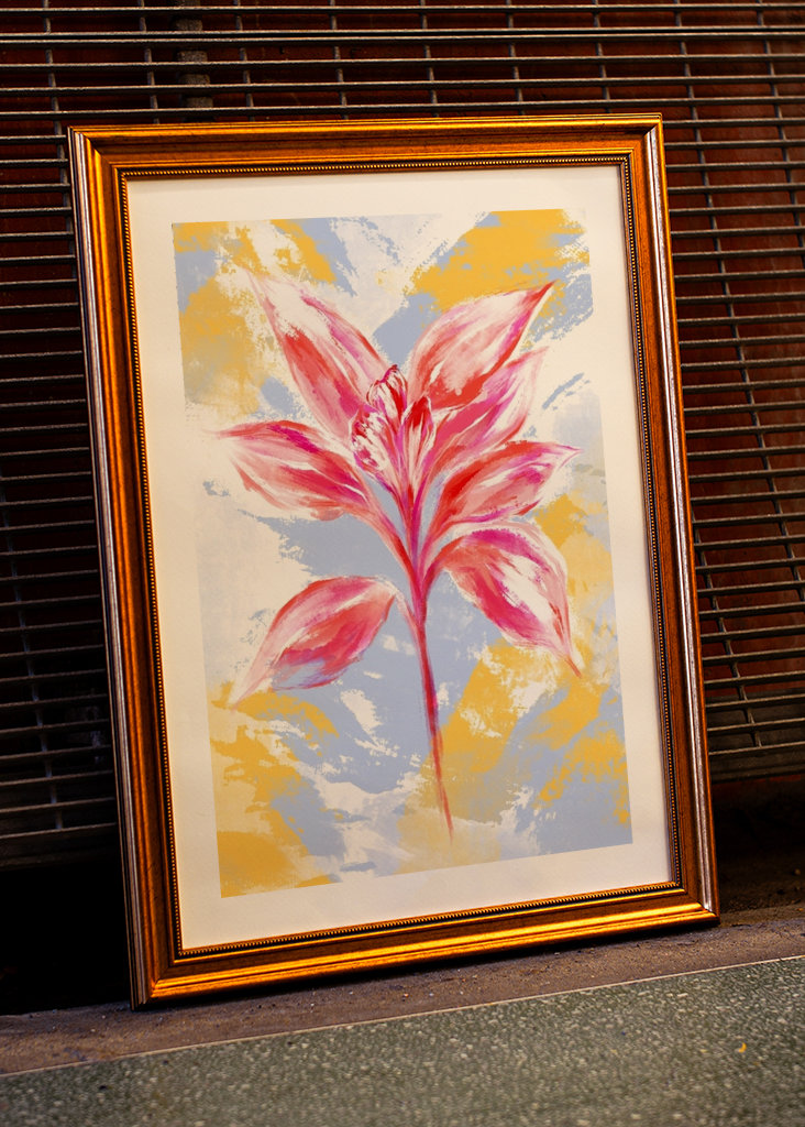 Divoká červená rostlina