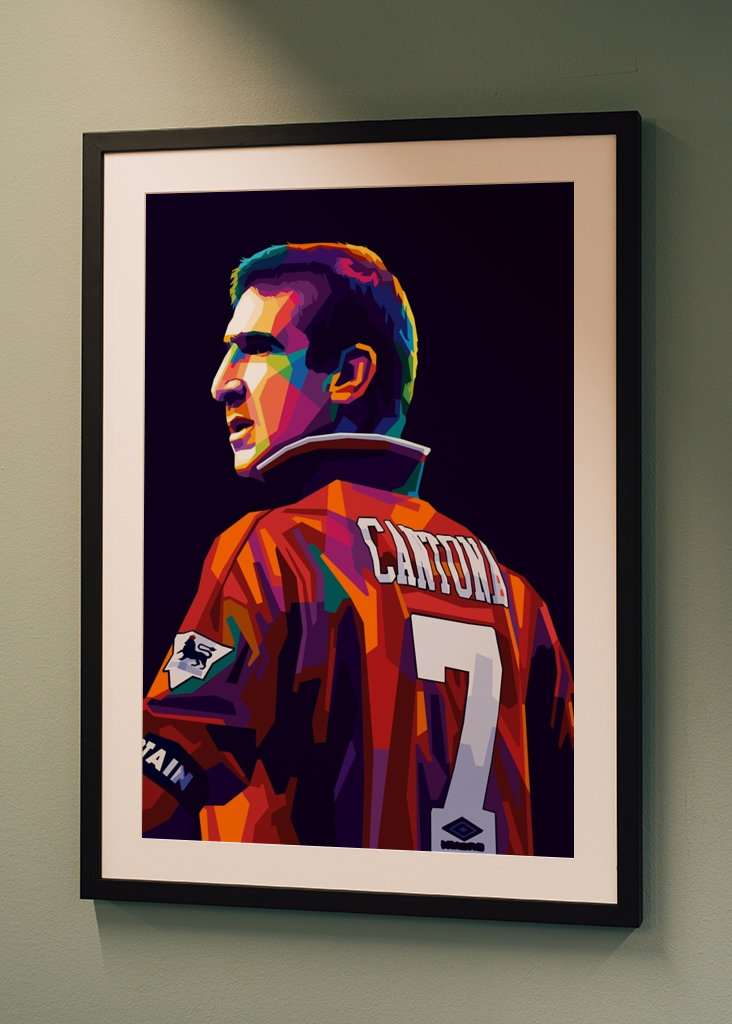 Eric Cantona Wpap Art posters & prints by Sports Studio - Printler