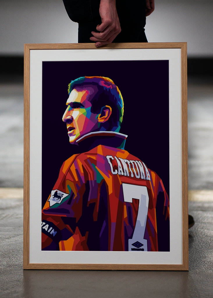 Eric Cantona Wpap Art posters & prints by Sports Studio - Printler