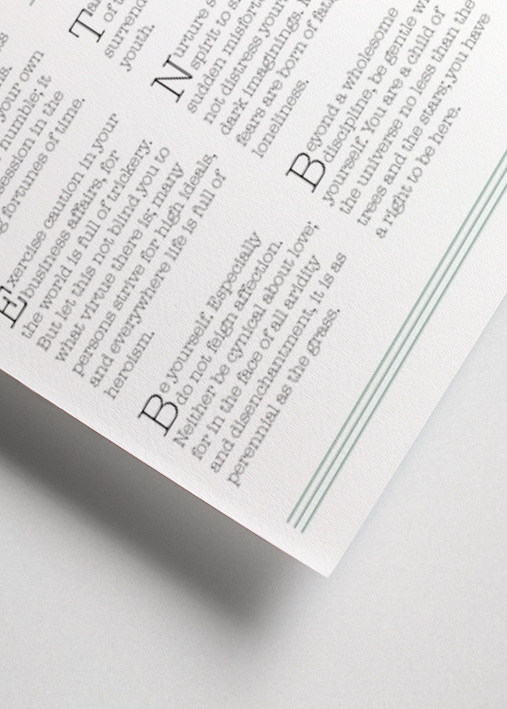 Poema Desiderata Max Ehrmann