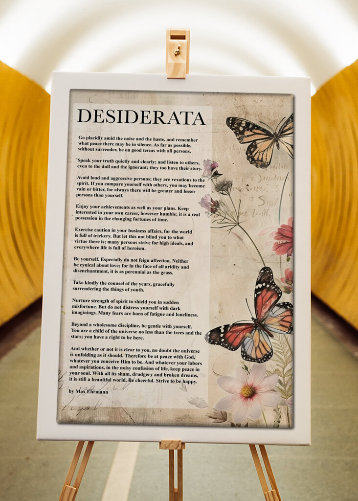 Desiderata Butterfly Wisdom