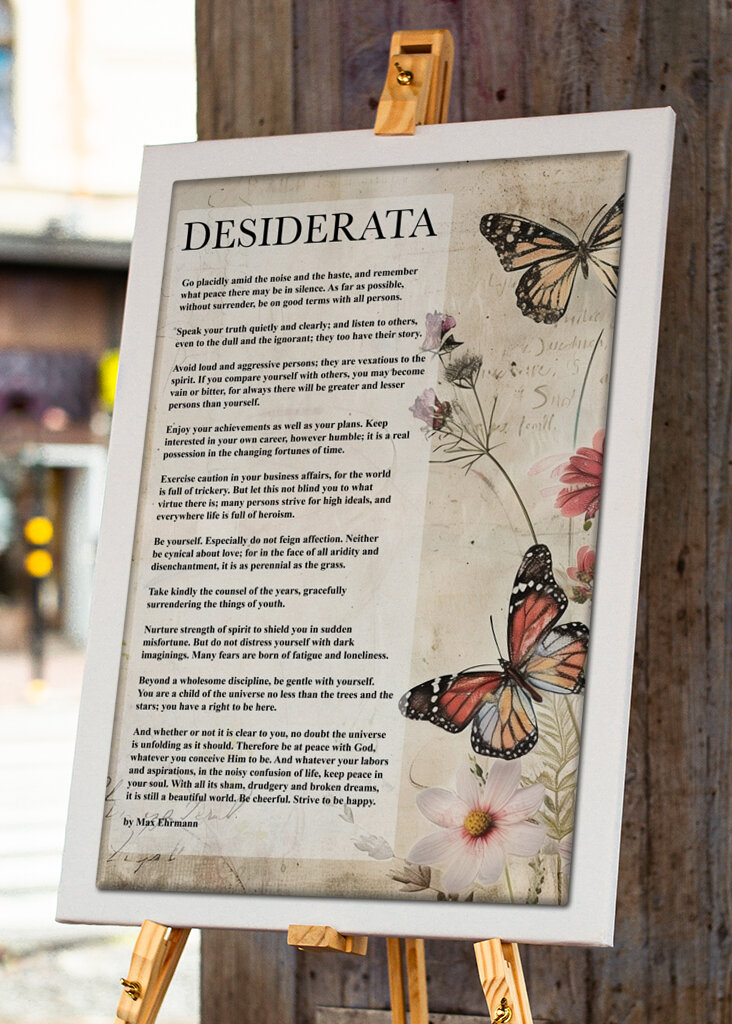 Desiderata Butterfly Wisdom