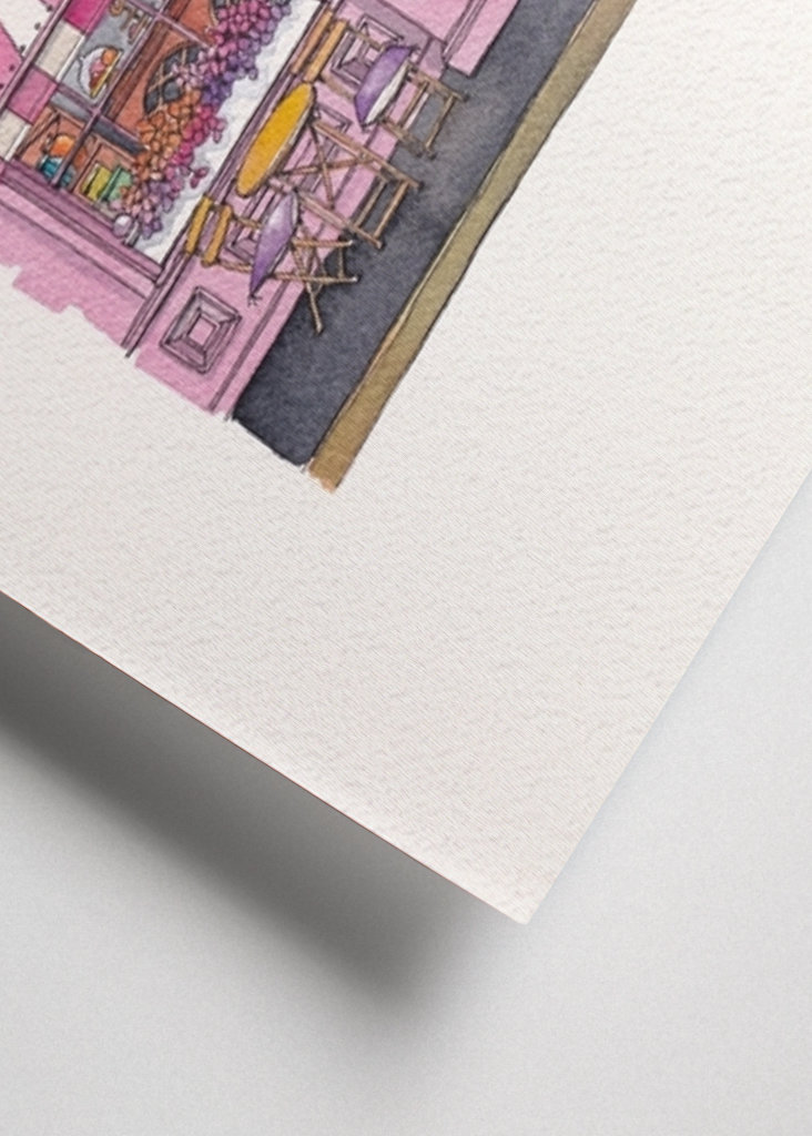 Růžová čajovna v Londýně