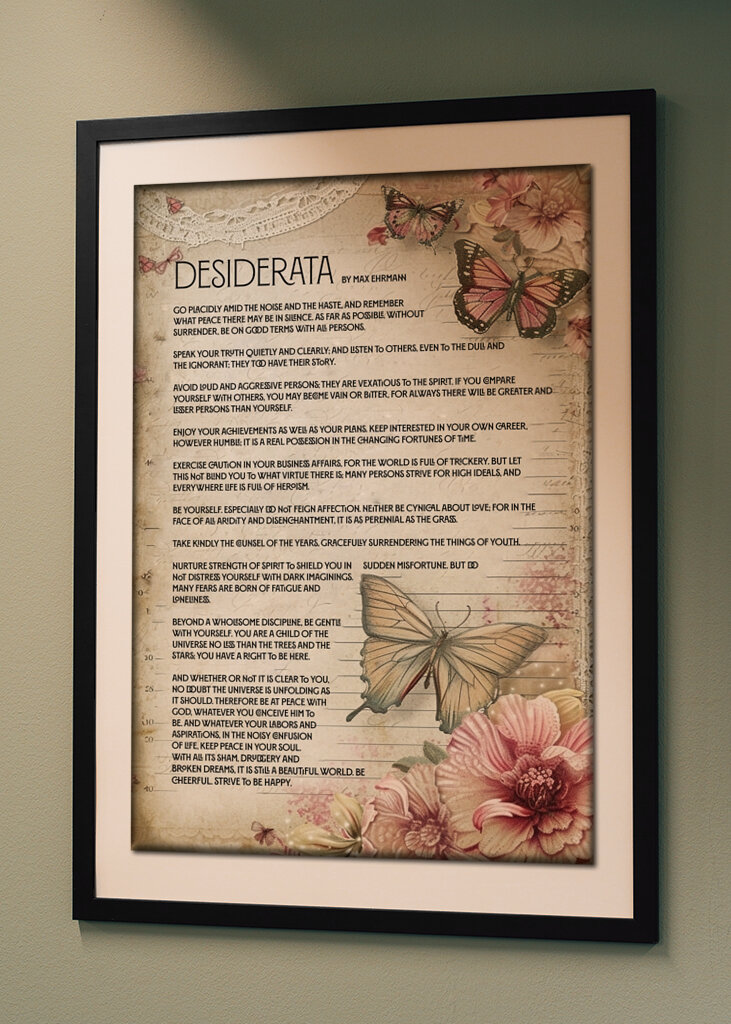 Desiderata Báseň & Motýli