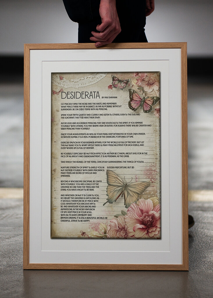 Desiderata Báseň & Motýli