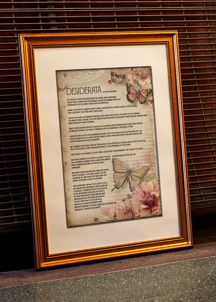 Desiderata Báseň & Motýli