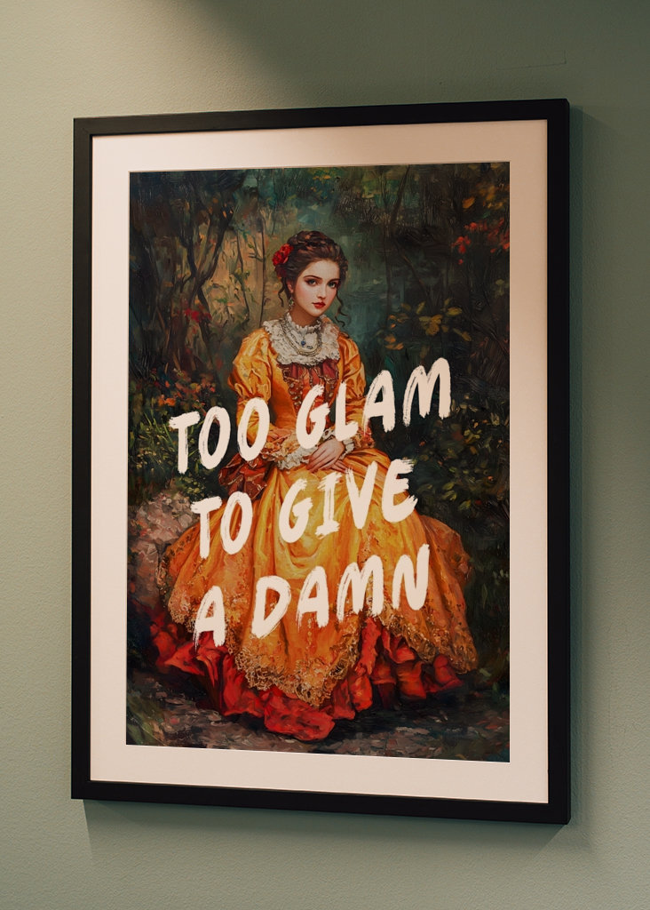 glamouroso demais para dar a mínima