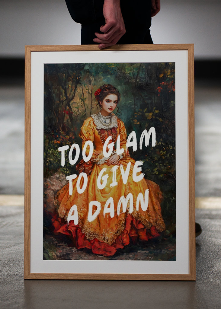 glamouroso demais para dar a mínima