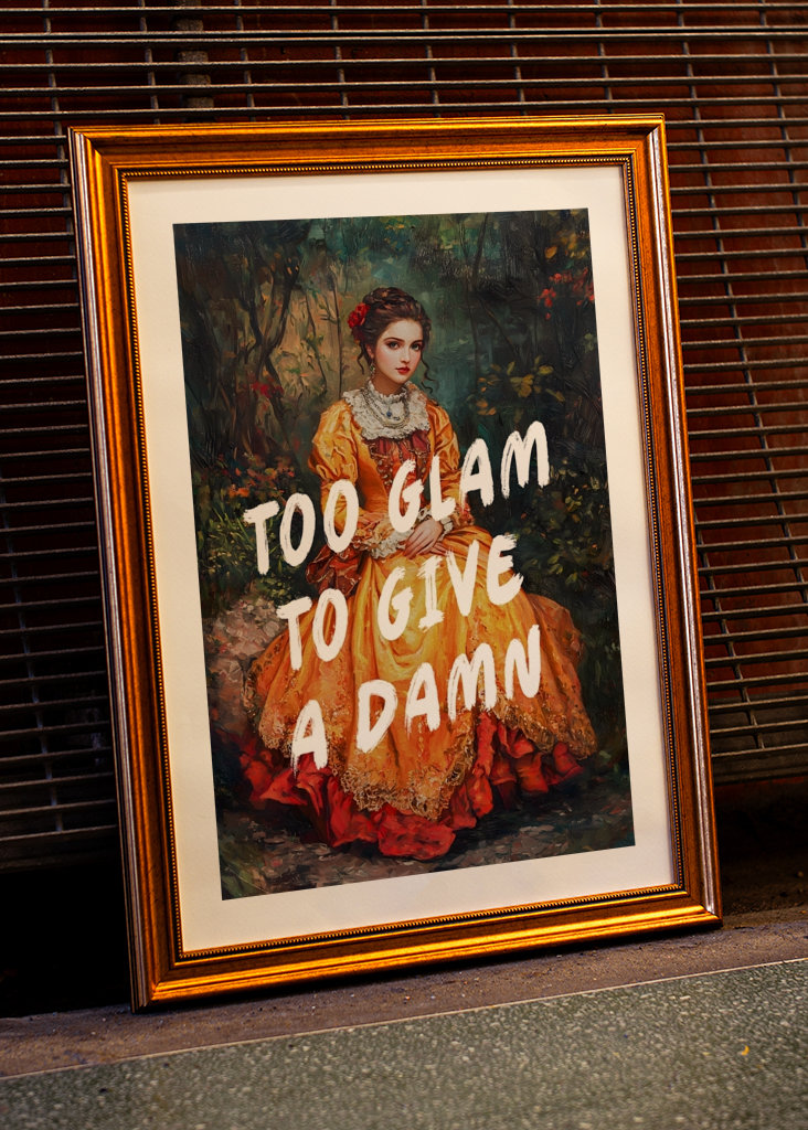 glamouroso demais para dar a mínima