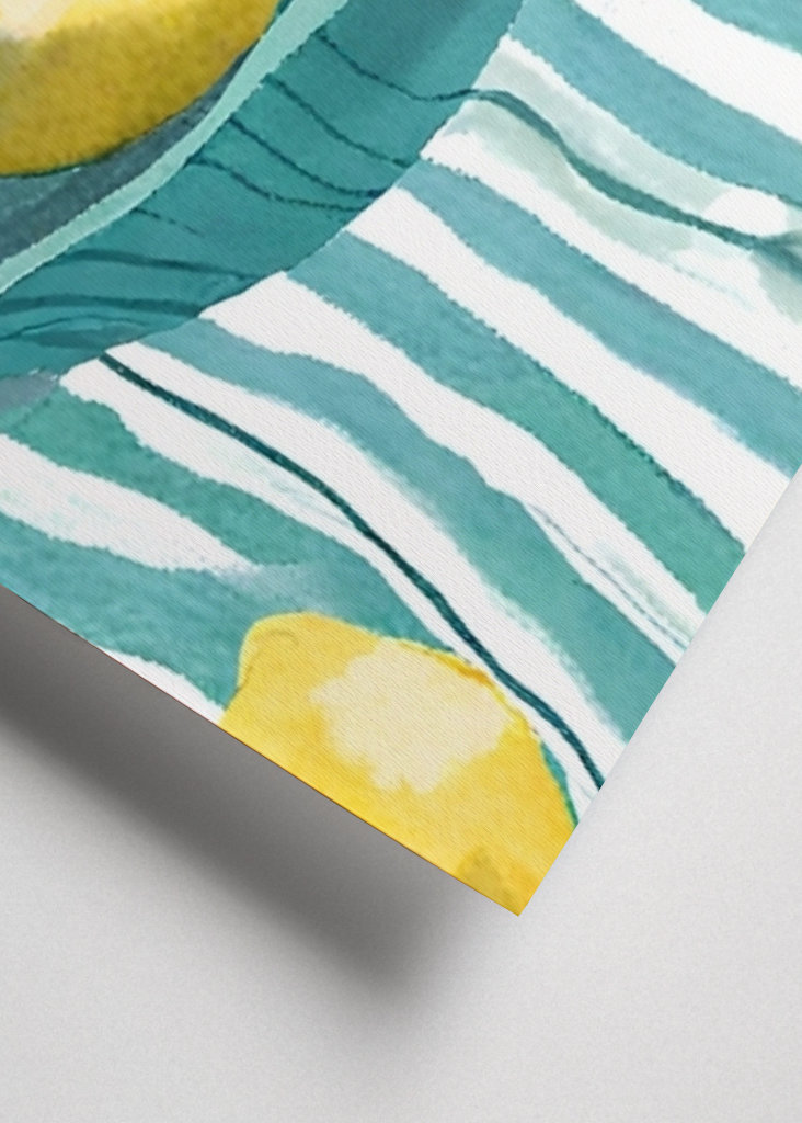 Lemons in green bowl