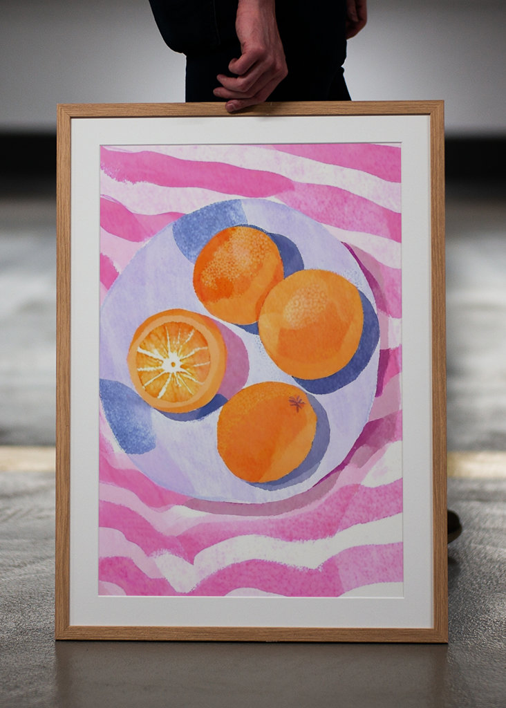 Pomeranče na talířích 