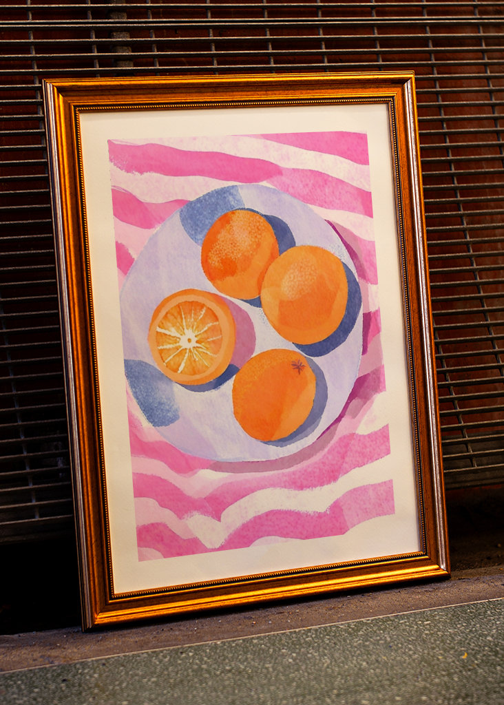 Pomeranče na talířích 