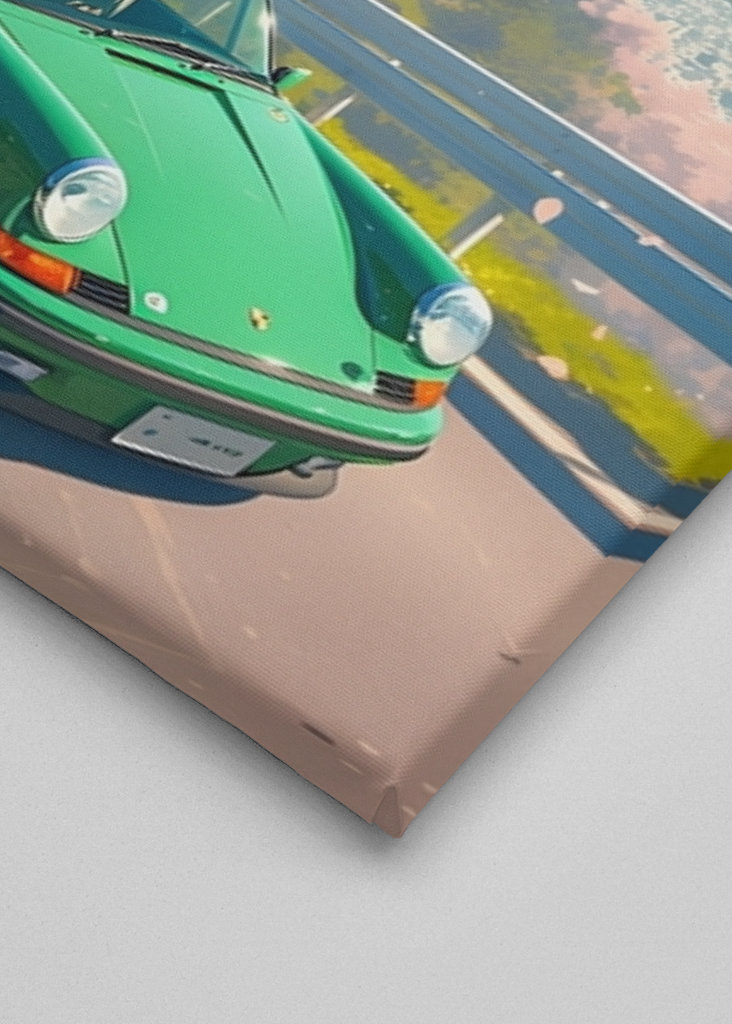Vintage Porsche 911 Japan Art