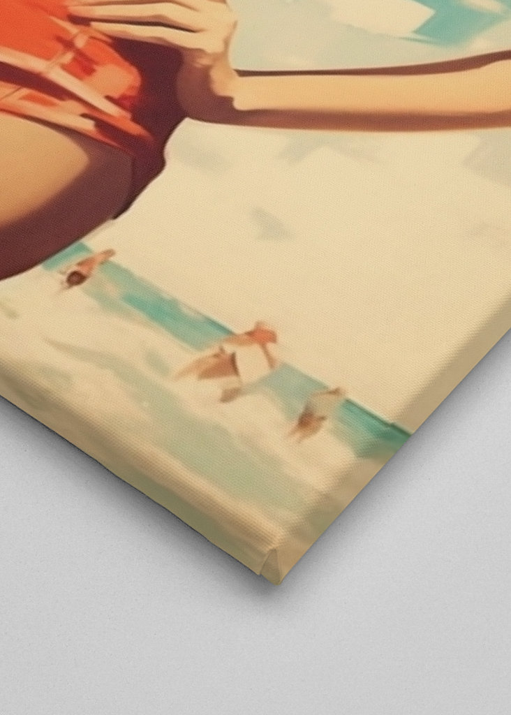 Classic Beach Beauty in Red