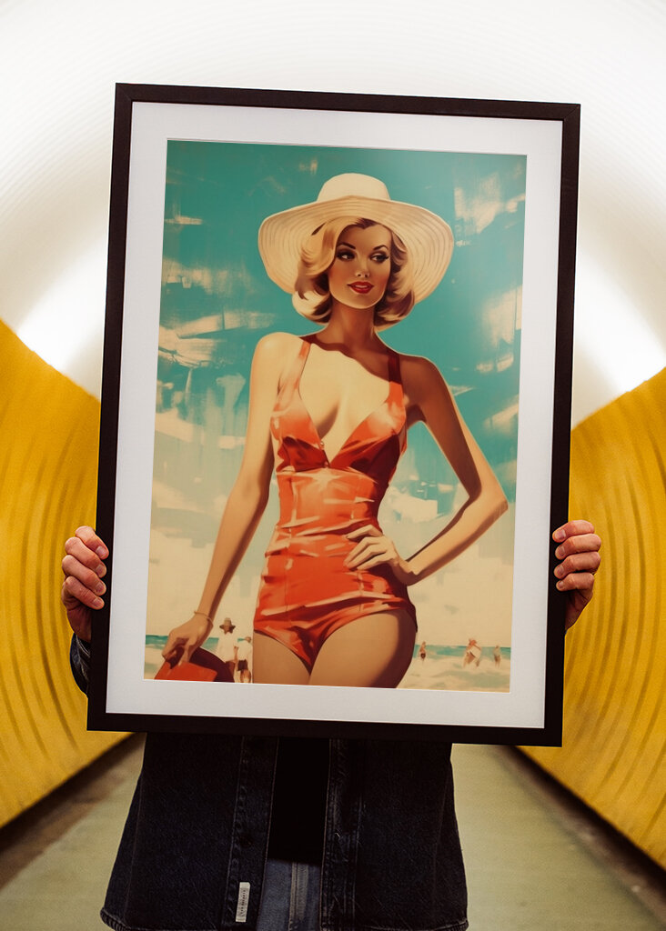 Classic Beach Beauty in Red