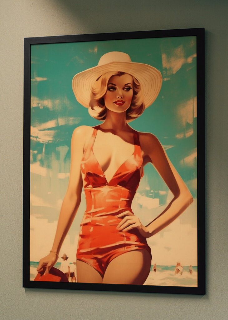 Classic Beach Beauty in Red