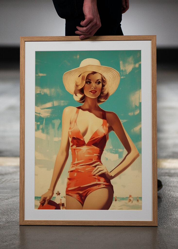 Classic Beach Beauty in Red