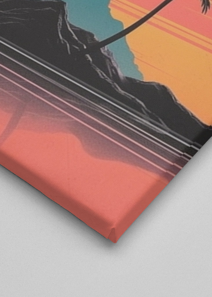 Tropische zonsondergang op een rustige 