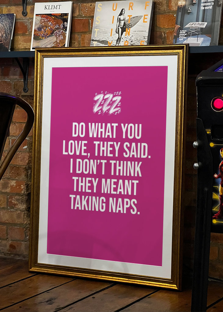 Ama lo que haces: siesta