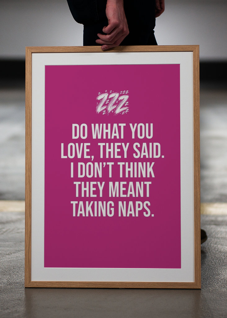 Ama lo que haces: siesta