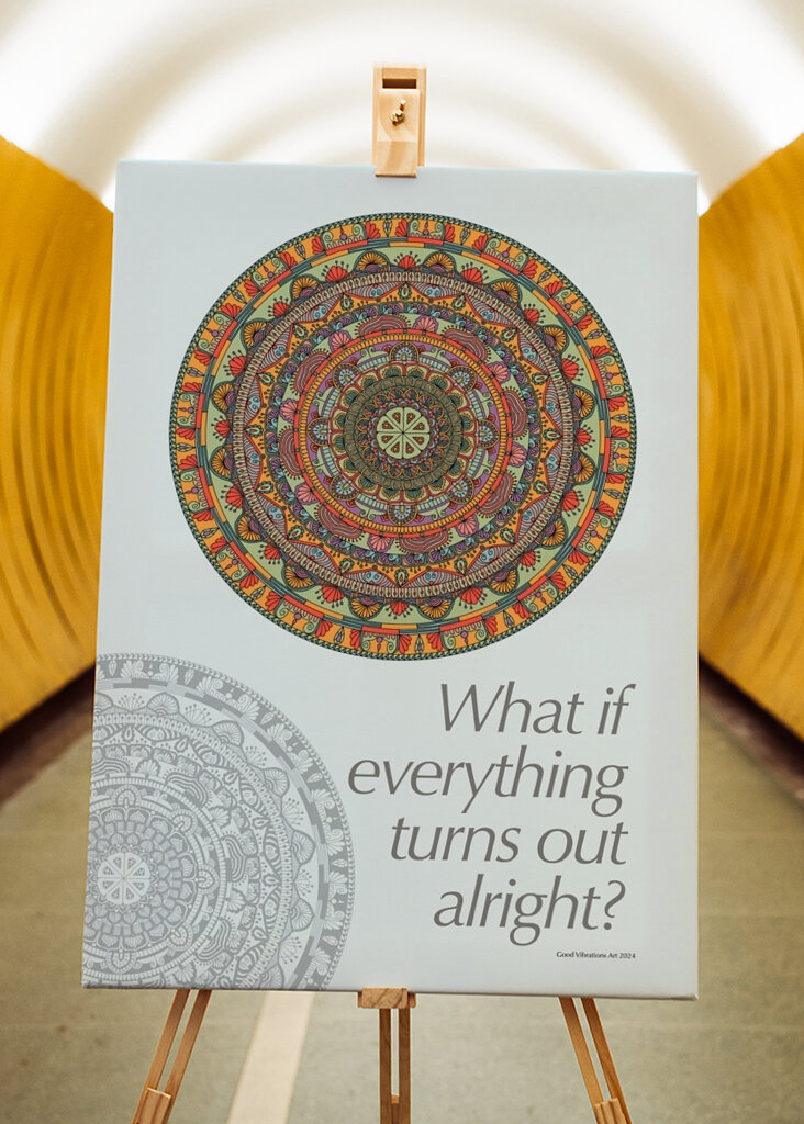 Ein Mandala, das in Ordnung ist