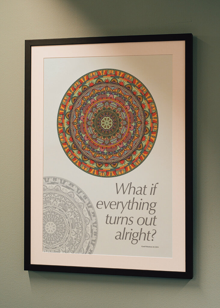 Ein Mandala, das in Ordnung ist