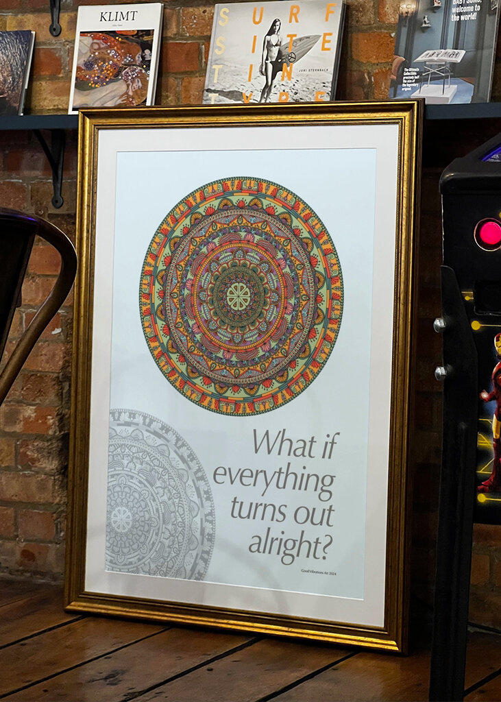 Ein Mandala, das in Ordnung ist