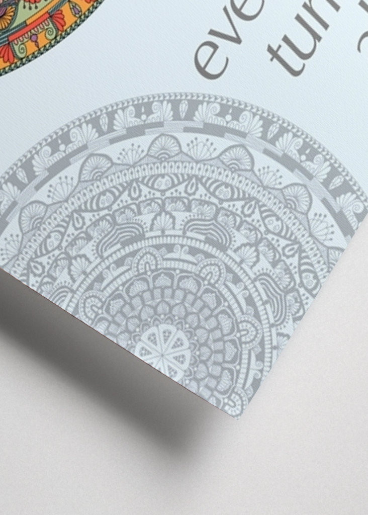 Ein Mandala, das in Ordnung ist