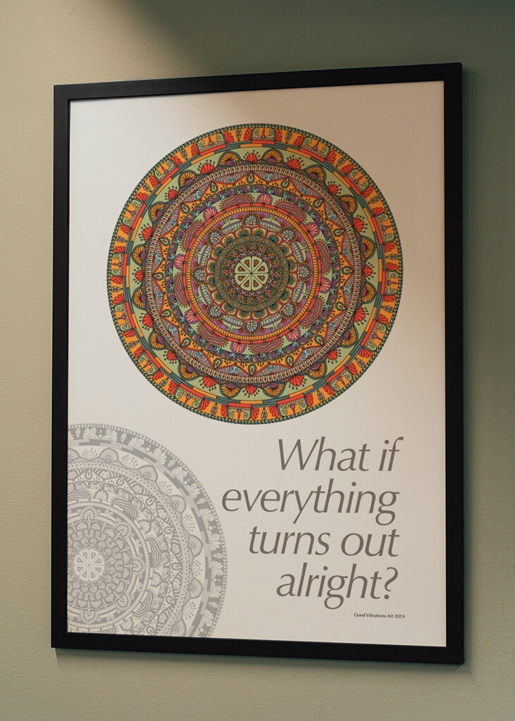 Ein Mandala, das in Ordnung ist