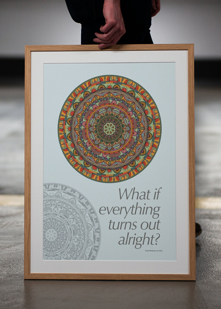 Ein Mandala, das in Ordnung ist