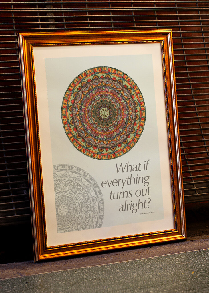 Ein Mandala, das in Ordnung ist