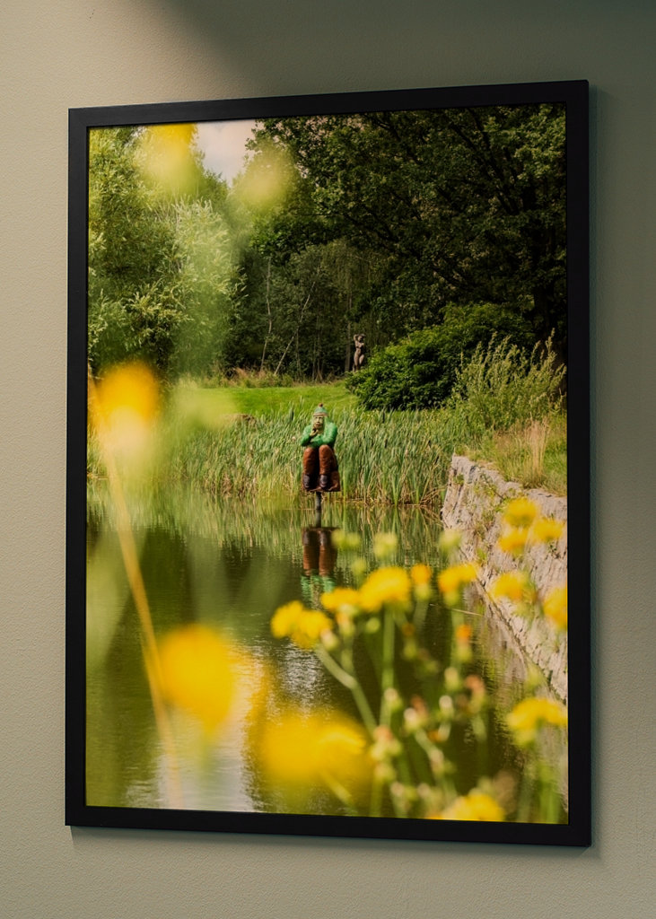 Vattumannen vaktar fiskdamm