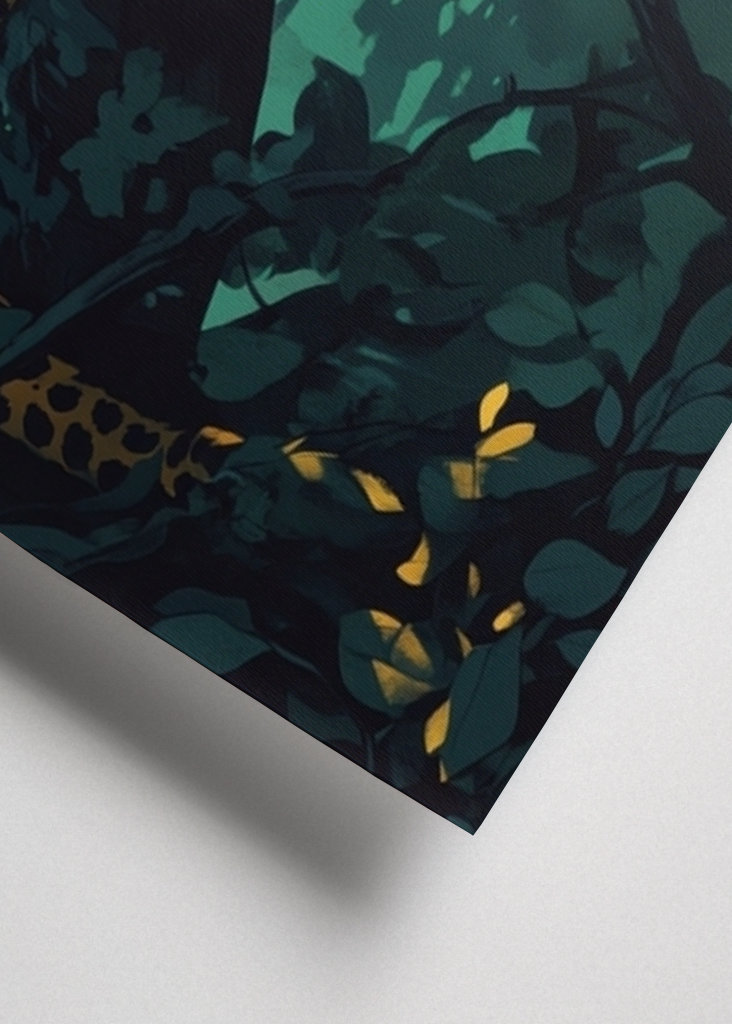 Leopardo ao anoitecer