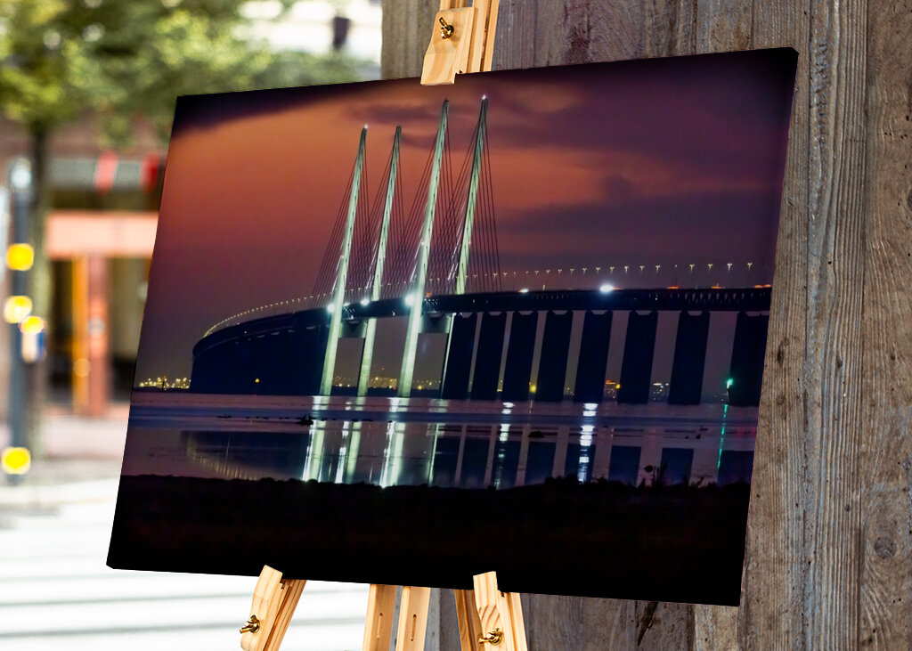 Il ponte di Öresund in una sera di fine estate