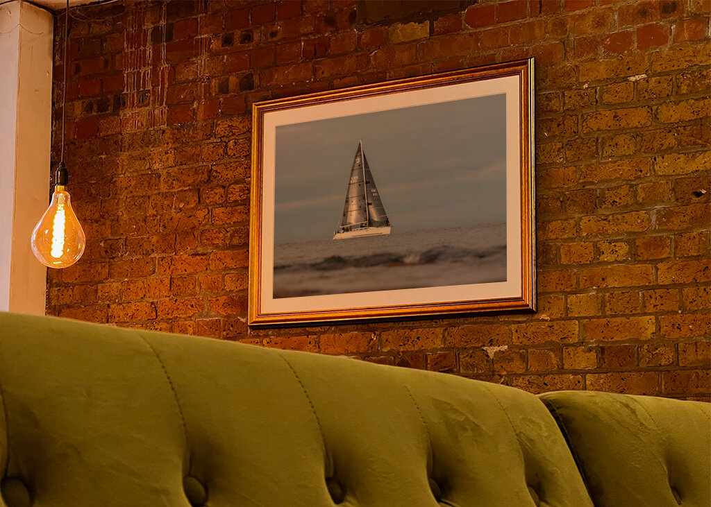 Full moon over Högby lighthous