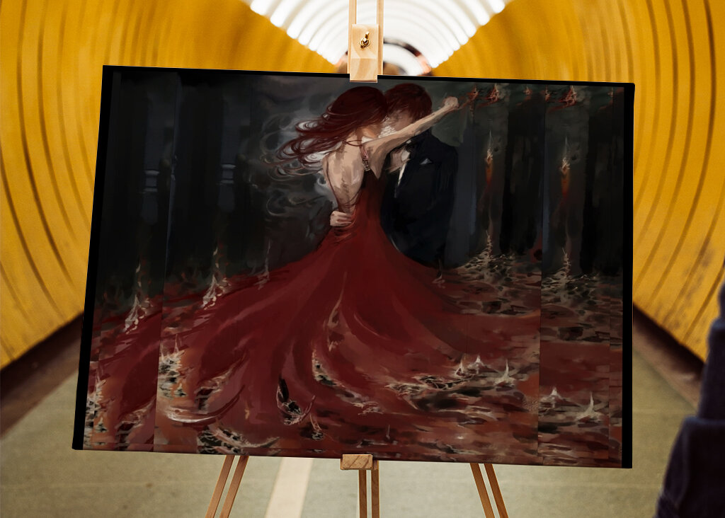 Tańczące płomienie pierwsza wersja