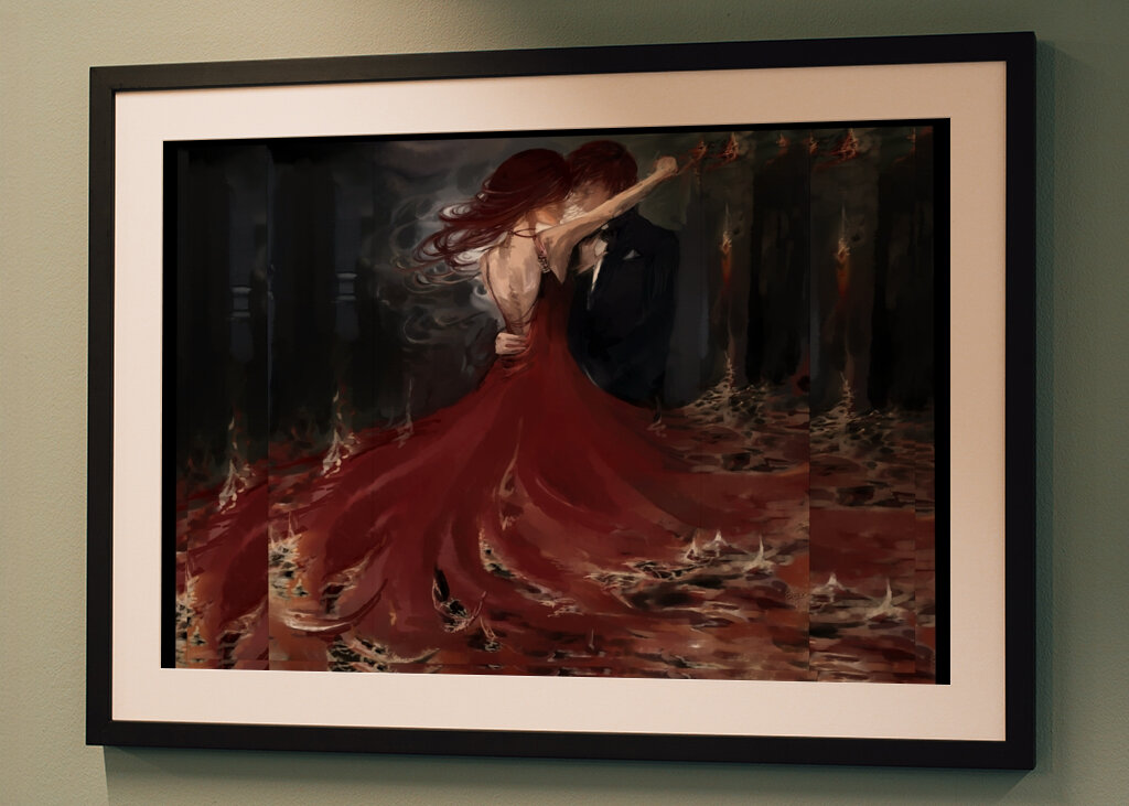 Tańczące płomienie pierwsza wersja