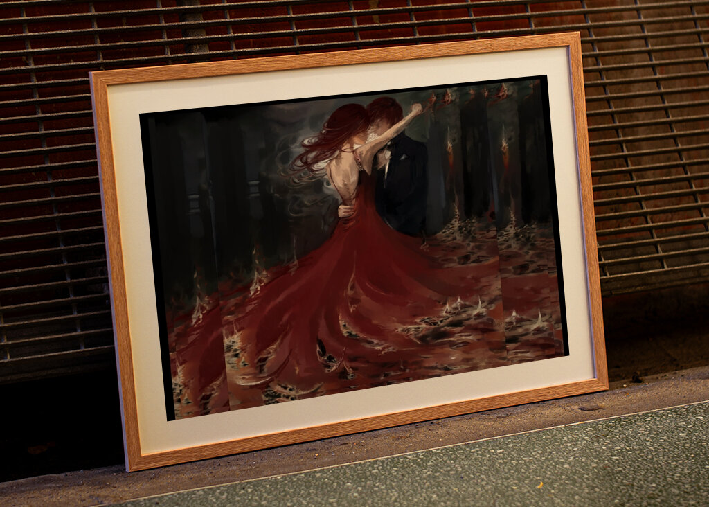 Tańczące płomienie pierwsza wersja