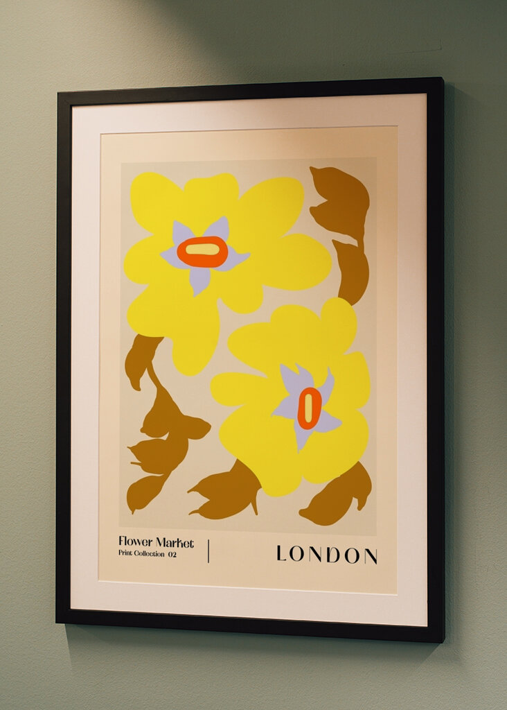 Retro yellow flowers #2325709