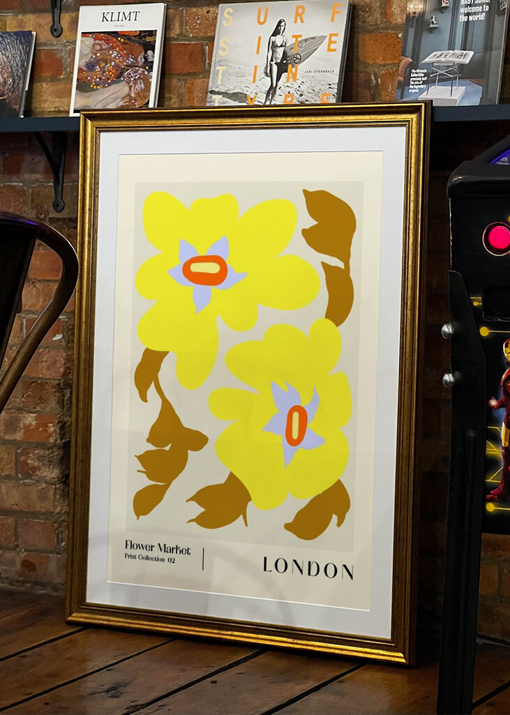 Retro yellow flowers #2325709