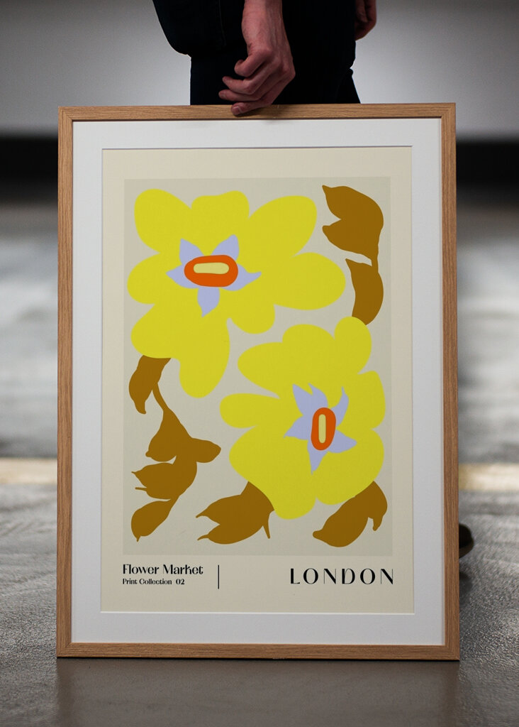 Retro yellow flowers #2325709