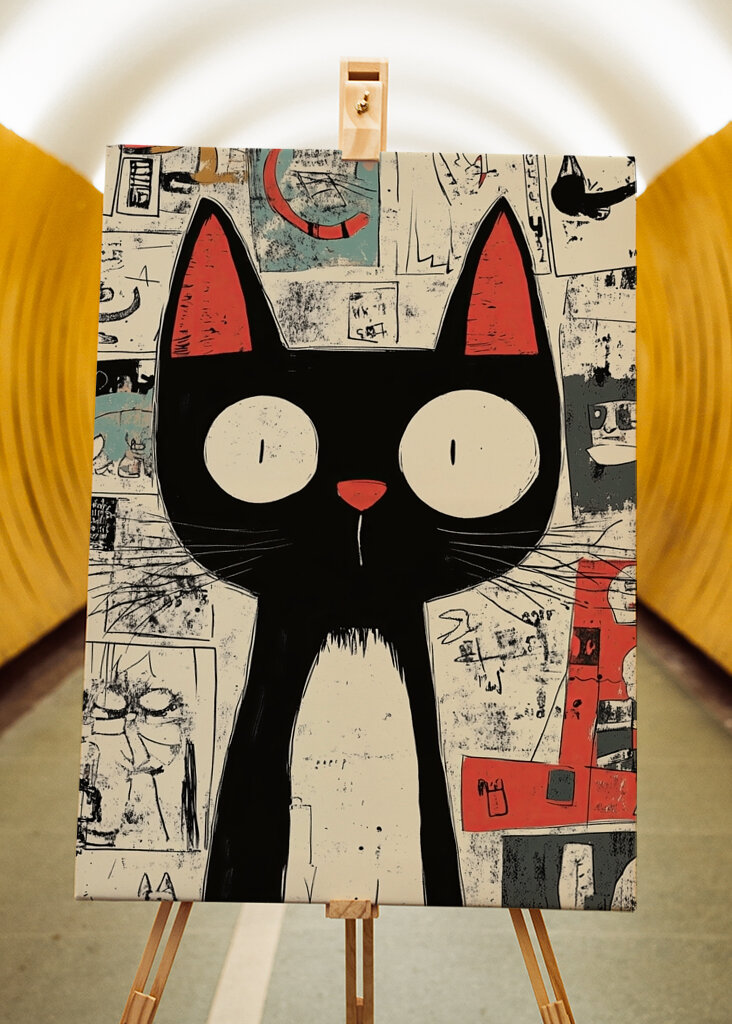 Den förvånade katten