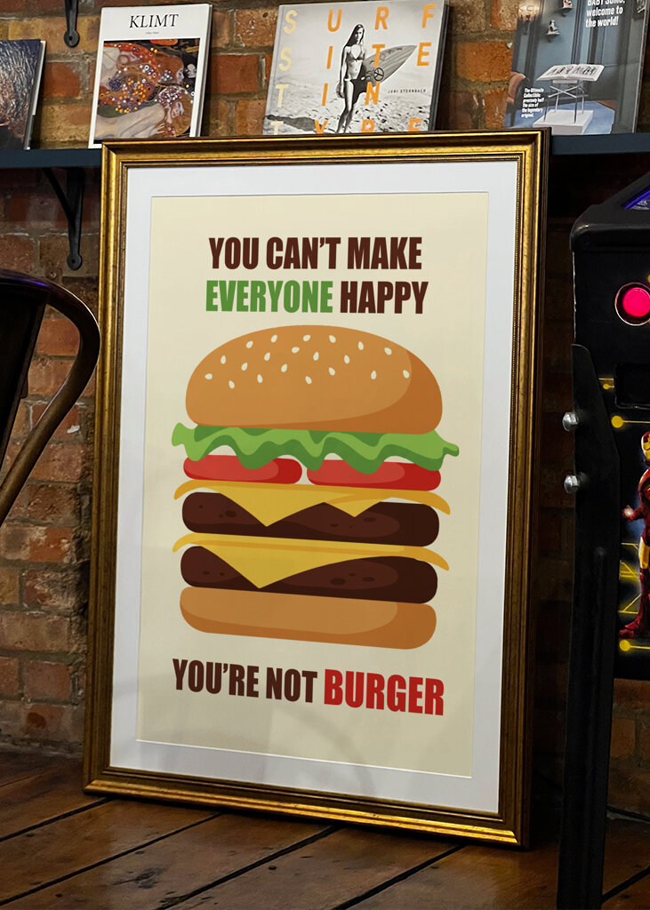 Burger Meme Illustration
