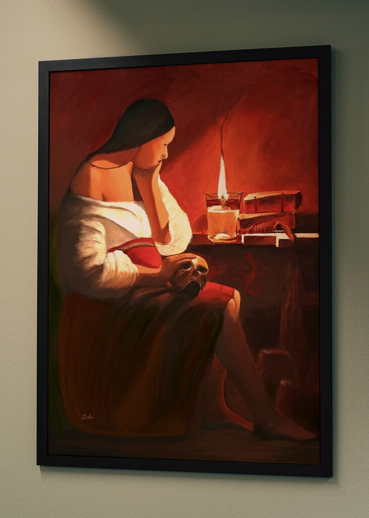 Madeleine à la flamme fumante