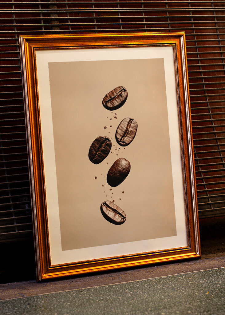 Kaffee - Küchendekor Kaffeebohnen